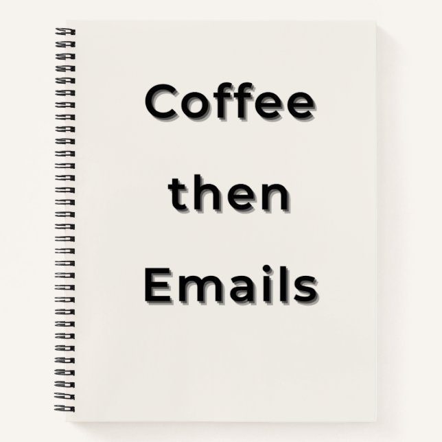 Minimal Typography Aesthetic Notebook Journal  (Front)