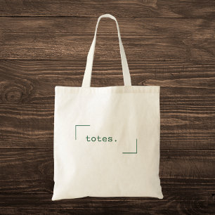 Minimal Typography Tote Bag