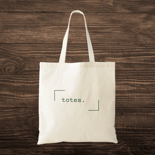 Minimal Typography Tote Bag (Creator Uploaded)