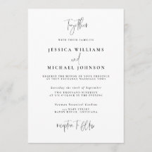 Minimal Typography Wedding