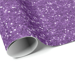 Minimal Ultra Violet Purple Glitter Mauve Lilac Wrapping Paper