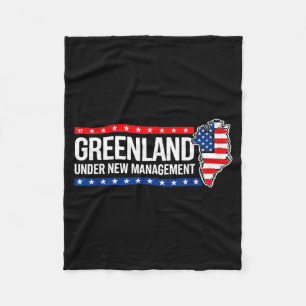 Minimal Under New Management Greenland Usa Fleece Blanket