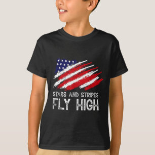 Minimal Usa Patriotic American Flag Freedom T-Shirt