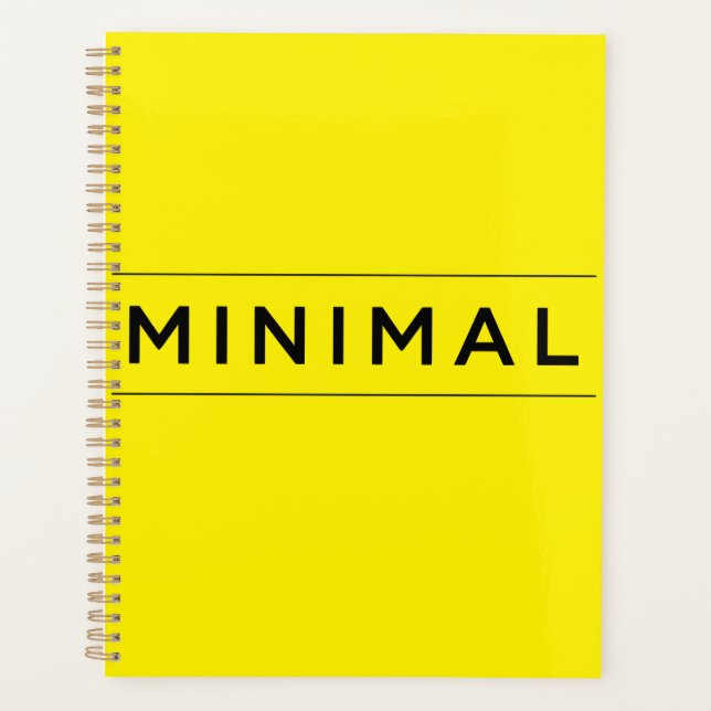 Minimal Vibes Planner (Front)