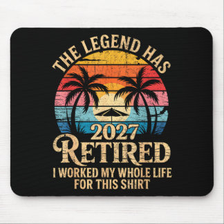 Minimal Vintage Retired 2027 Worked Whole Mouse Mat
