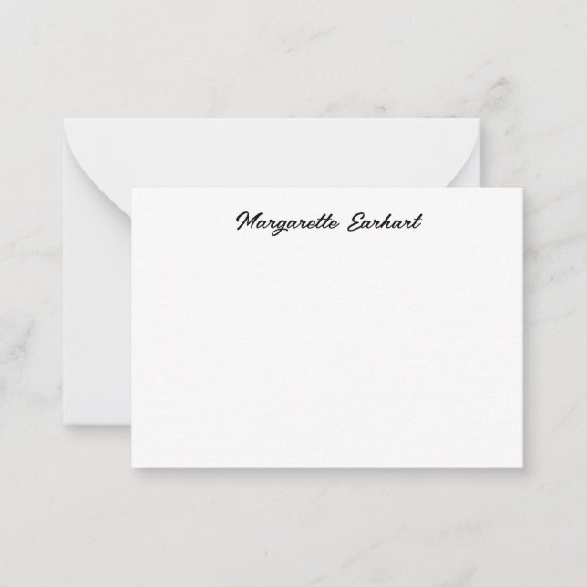 Minimal Vintage Retro Script Card (Front)