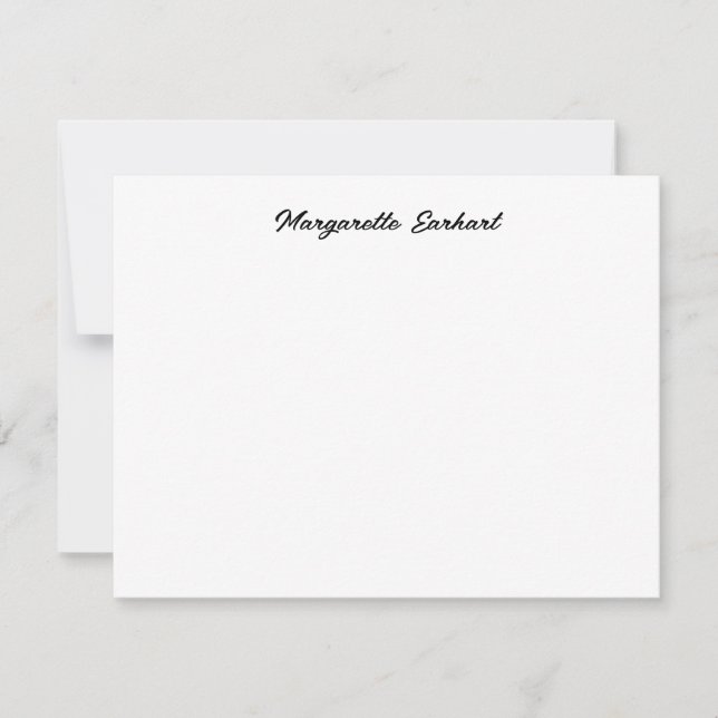 Minimal Vintage Retro Script Card (Front)