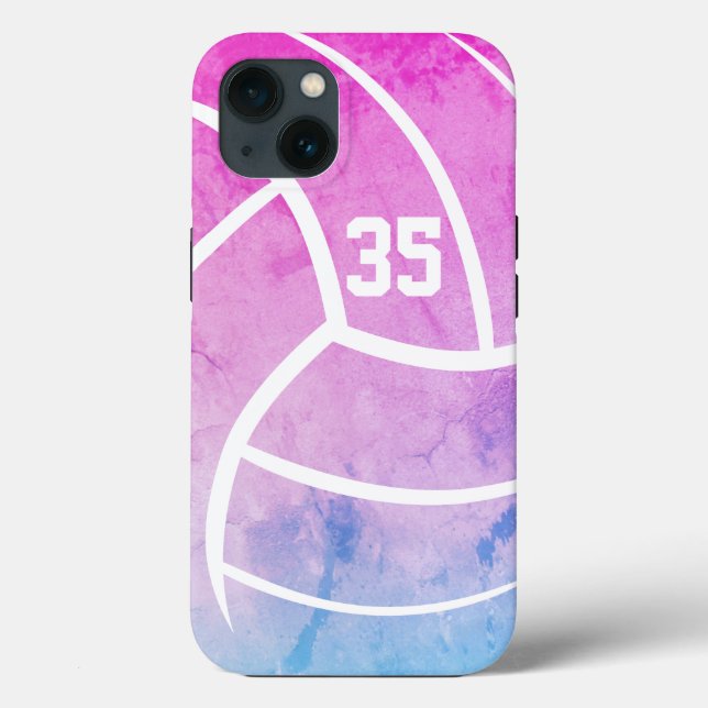 minimal volleyball girly pastels Case-Mate iPhone case (Back)