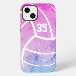 minimal volleyball girly pastels iPhone 13 case