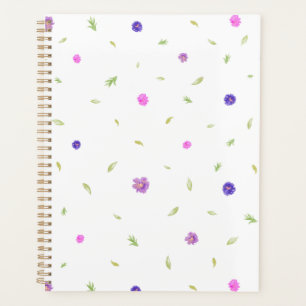 Minimal Watercolor Floral Pattern Planner