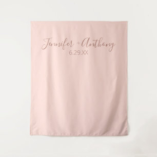 Minimal Wedding Backdrop Personalised Tapestry