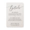 Minimal Wedding Details  Enclosure Card