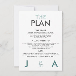 Minimal Wedding Details Invitation
