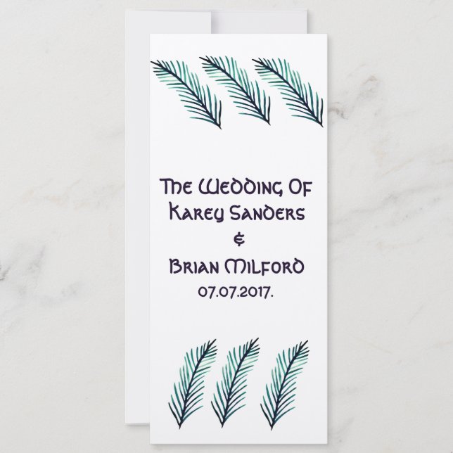 Minimal  Wedding Invitation (Front)