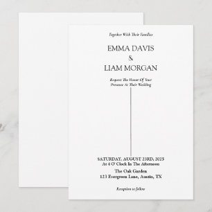 Minimal Wedding Invitation card