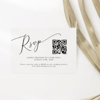 Minimal Wedding QR Code
