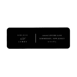 Minimal Wedding Return Address Labels Stickers 