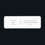 Minimal Wedding Return Address Labels Stickers<br><div class="desc">Our minimal address labels are perfect for mailing your save the dates or wedding invitations. This item is part of our Goldie collection G100,  please shop our store for matching products.</div>