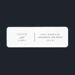 Minimal Wedding Return Address Labels Stickers<br><div class="desc">Our minimal address labels are perfect for mailing your save the dates or wedding invitations. This item is part of our Goldie collection G100,  please shop our store for matching products.</div>