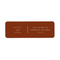 Minimal Wedding Return Address Labels Stickers 