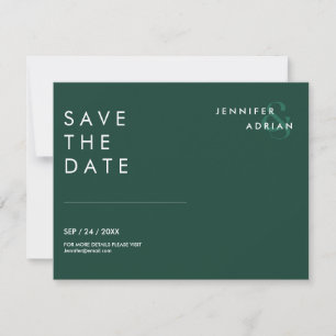Minimal Wedding Save the Date Cards