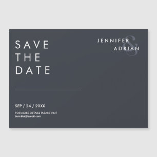 Minimal Wedding Save the Date Cards