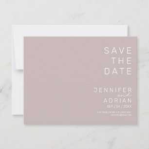 Minimal Wedding Save the Date Cards