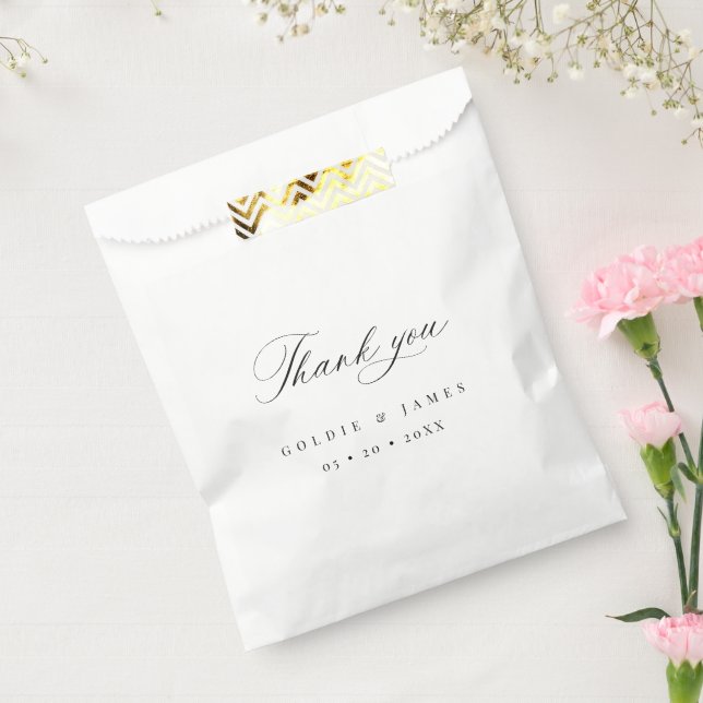 Minimal Wedding Thank You Favour Treat Gift Boxes Bags (Sealed)
