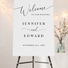 Minimal Wedding Welcome Sign