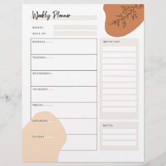 Minimal Weekly Planner