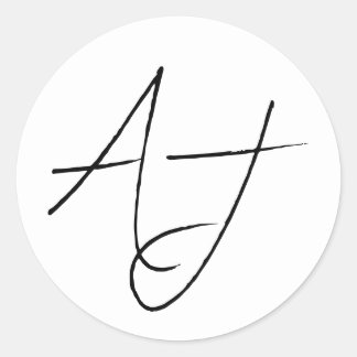 Minimal White & Black Wedding  Classic Round Sticker