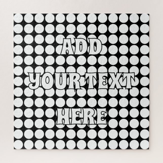 Minimal White Dots on Solid Black Background Jigsaw Puzzle (Vertical)