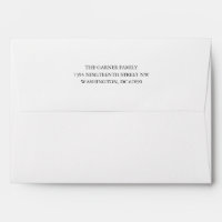 Minimal White Matching Bat Mitzvah Return Address