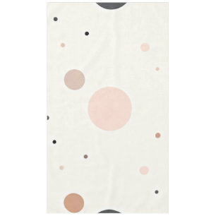 Minimal Winter Dot Pattern, Soft Cozy Neutrals Tablecloth