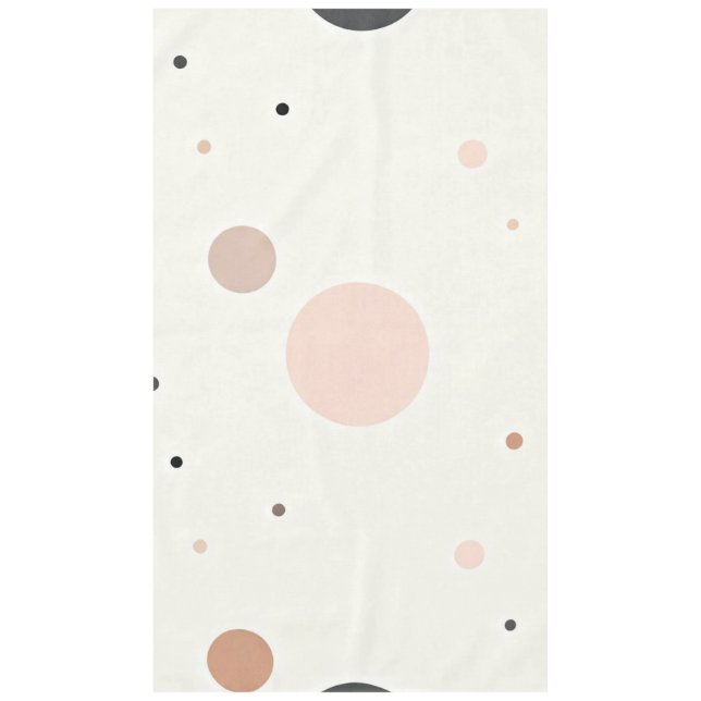 Minimal Winter Dot Pattern, Soft Cozy Neutrals Tablecloth (Front)