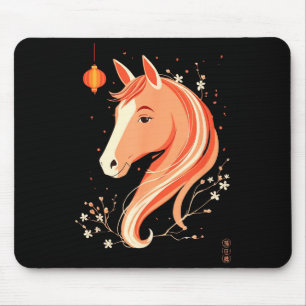 Minimal Year Horse 2026 Chinese New Mouse Mat