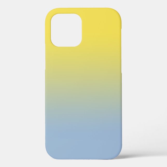 Minimal Yellow to Light Blue Gradient Case-Mate iPhone Case (Back)