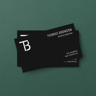 Minimal Your Logo White on Custom Colour Business Card