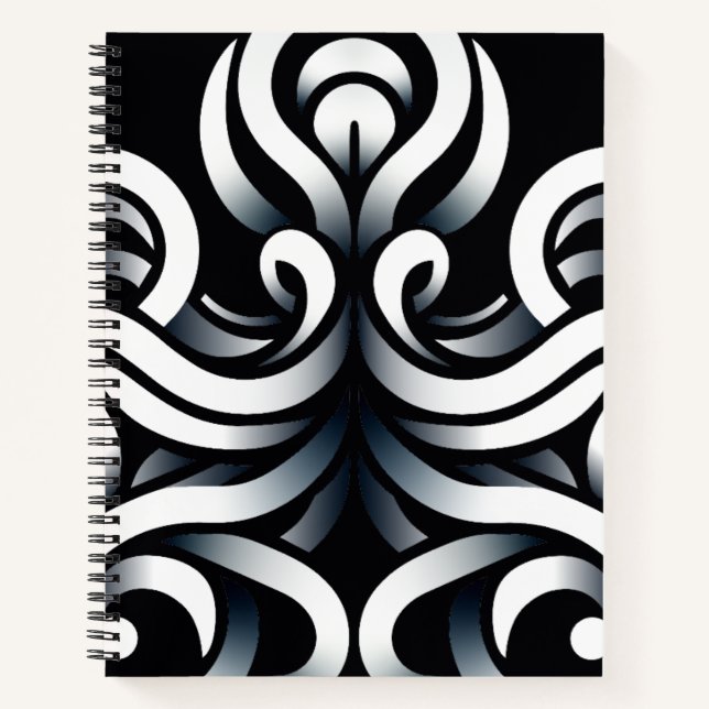 Minimal Zen Sacred Geometric Mandala Abstract Notebook (Front)
