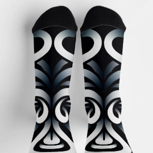 Minimal Zen Sacred Geometric Mandala Abstract Socks
