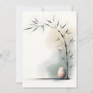 Minimal Zen Spring Bamboo Easter Egg Announcement