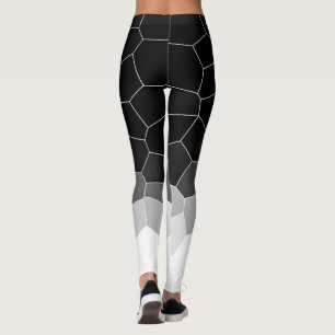 Minimalism Abstract Art Grey White Cells Leggings