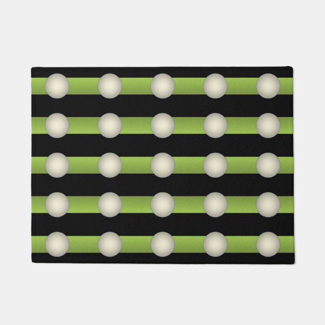 Minimalism Avant-Garde Lime Green and Indigo - Doormat (Front)