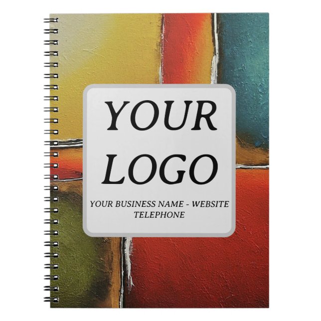 Minimalism Colour Blocking Business Promotional Notebook (Front)