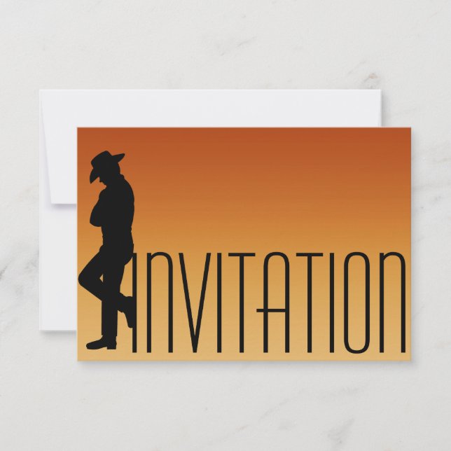 Minimalism Gentlemen Vip Cigars Man Aquarelle Invitation (Front)