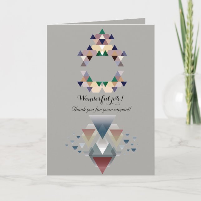 Minimalism Geometric - Thank you for your support! Card (Front)