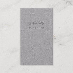 Minimalism Gray Urban Grey Professional Consulting Business Card