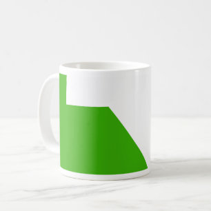 Minimalism Green White Coffee Mug