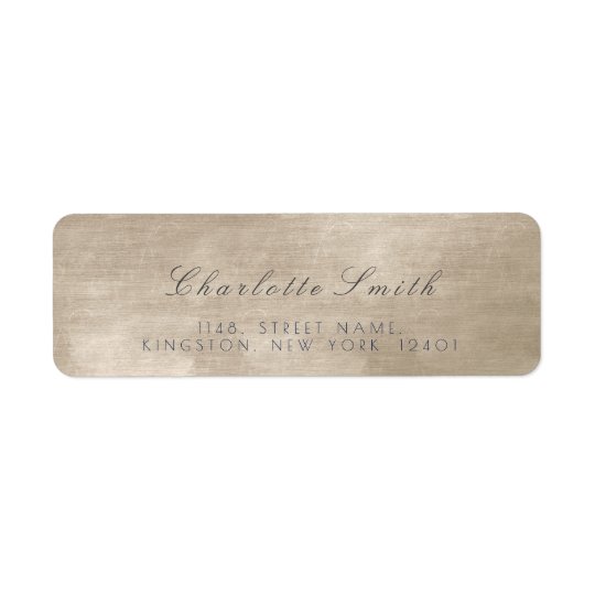 Minimalism Ivory Velvet Return Address Labels