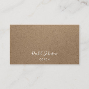 Minimalism Kraft Paper Elegant Couch Therapist  Business Card